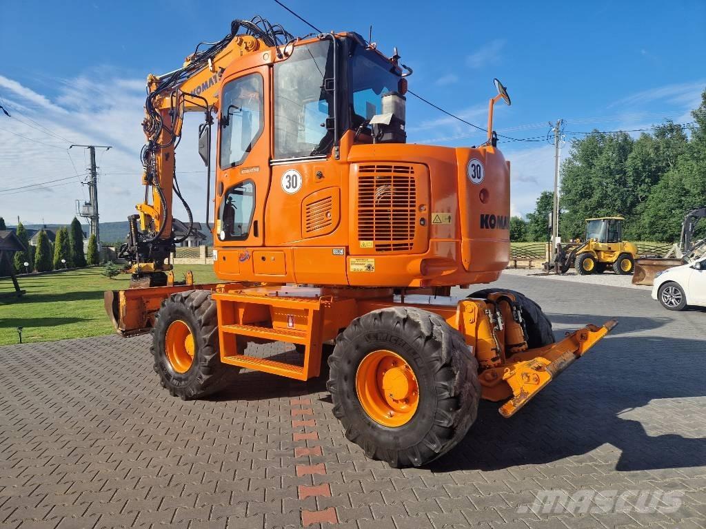 Komatsu PW110 Ratiniai ekskavatoriai