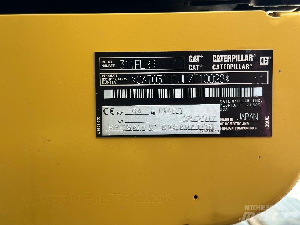 CAT 311 F LRR Vikšriniai ekskavatoriai