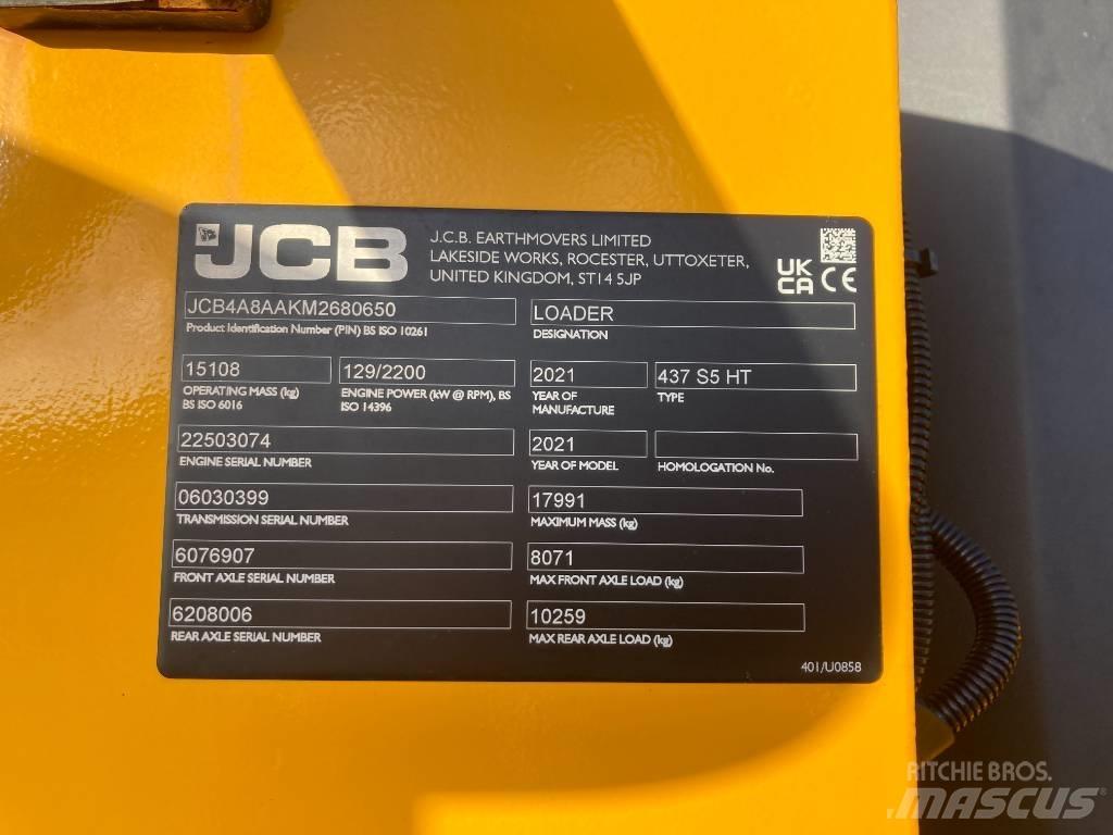 JCB 437 HT Naudoti ratiniai krautuvai