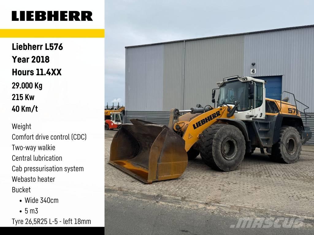 Liebherr L576 Naudoti ratiniai krautuvai
