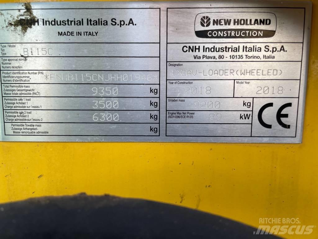 New Holland B115C Ekskavatoriniai krautuvai