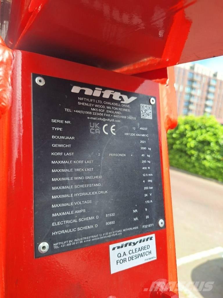 Niftylift HR 12 D E Alkūniniai keltuvai