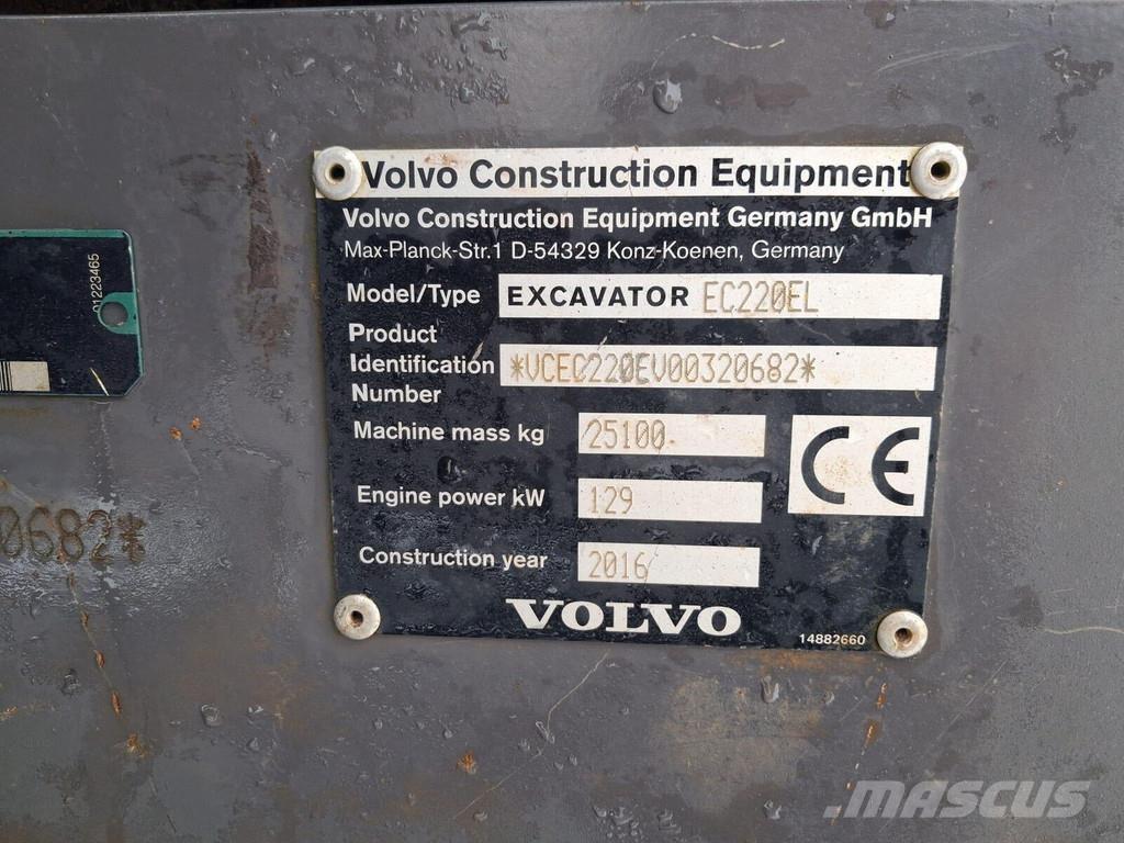 Volvo EC220E Vikšriniai ekskavatoriai