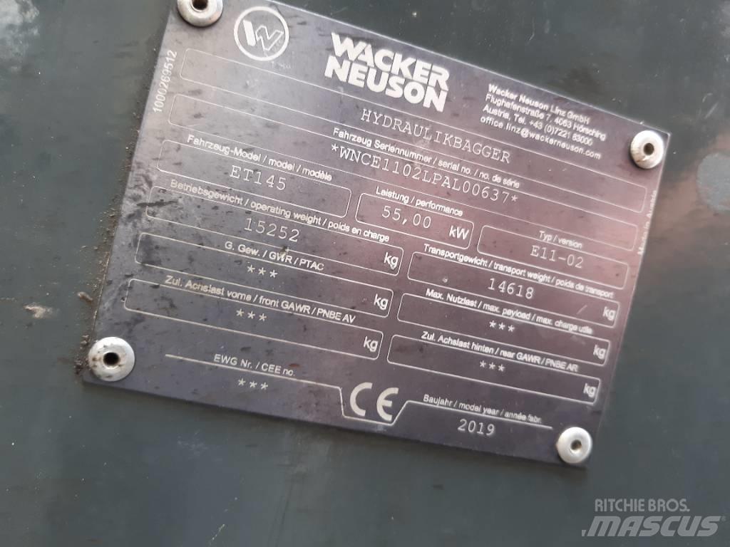 Wacker Neuson ET145 Vikšriniai ekskavatoriai