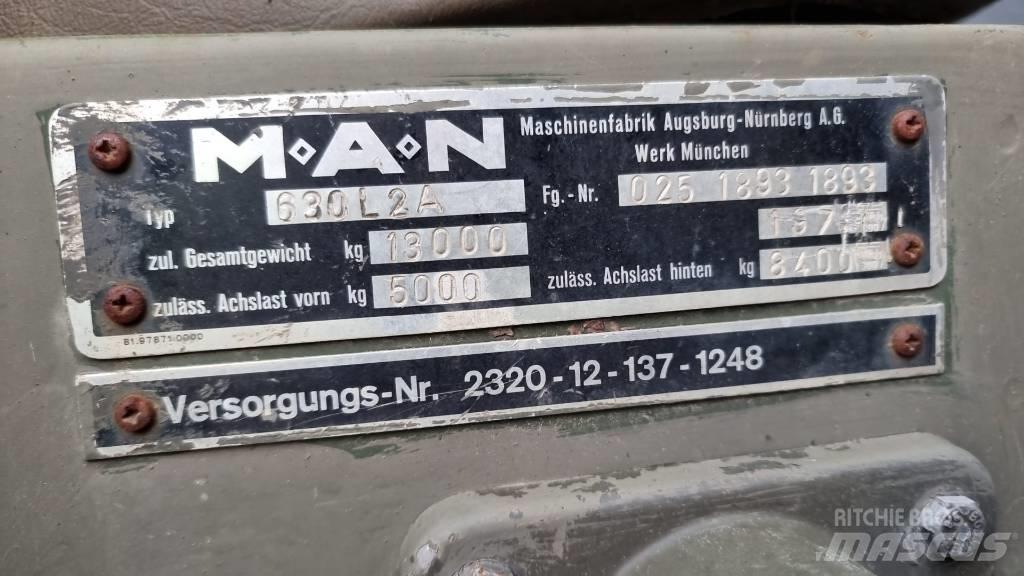 MAN 630 Sunkvežimiai su dengtu kėbulu