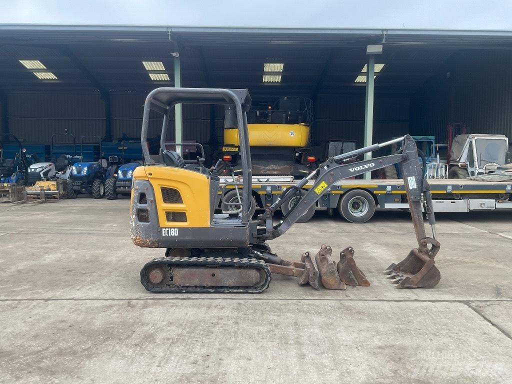 Volvo EC 18 Mini ekskavatoriai < 7 t
