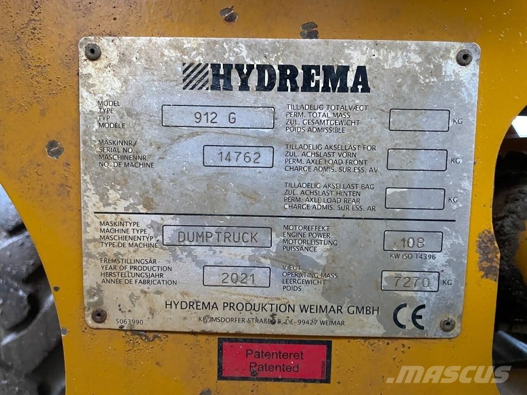 Hydrema 912 G Karjeriniai savivarčiai