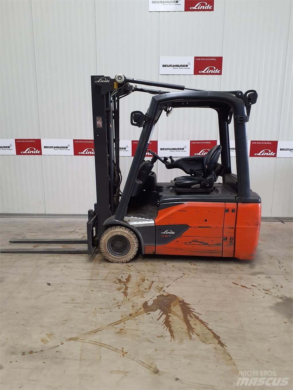 Linde E16L Elektriniai šakiniai krautuvai