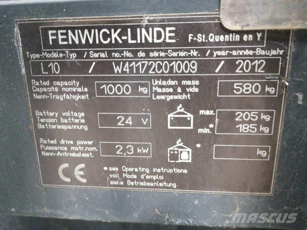 Linde L10 Rankiniai vėžimėliai