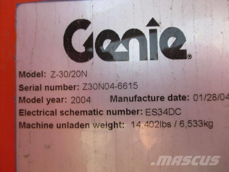 Genie Z 30/20 N Alkūniniai keltuvai
