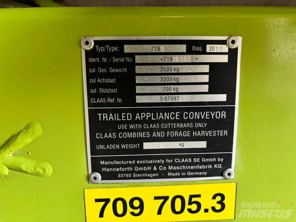 CLAAS CONVIO 930 Derliaus nuėmimo kombainų priedai