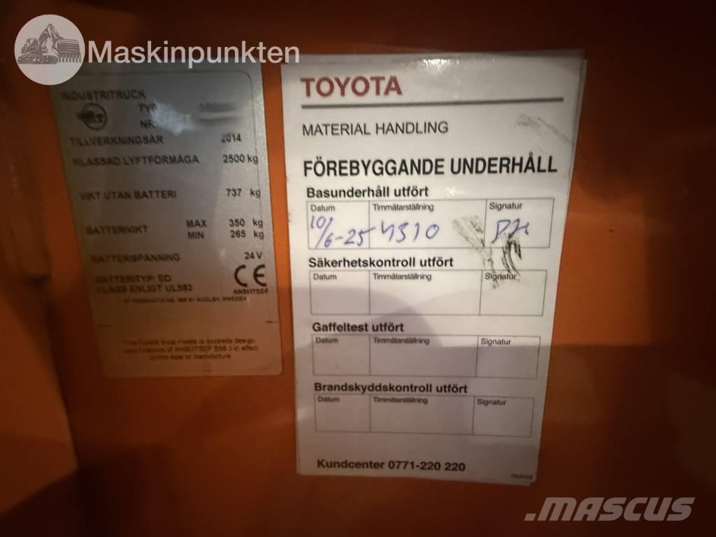 Toyota BT LPE 250 Elektriniai šakiniai krautuvai