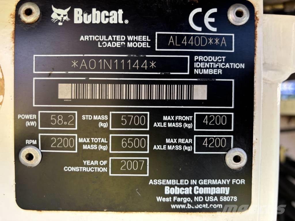 Bobcat AL 440 D Naudoti ratiniai krautuvai