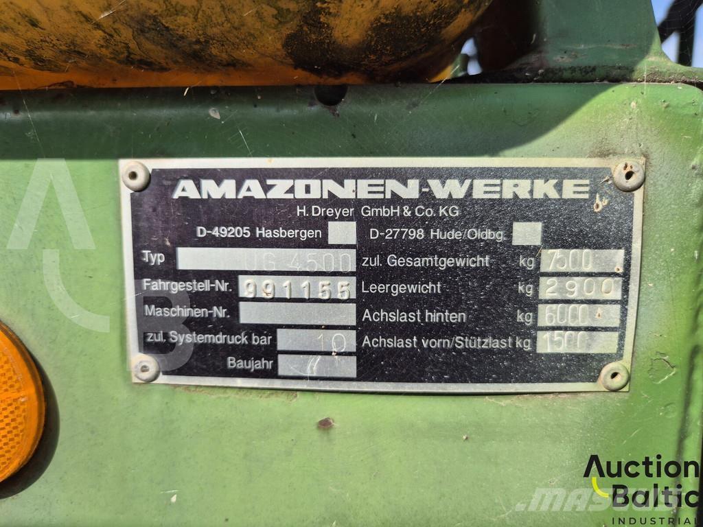 Amazone UG 4500 Prikabinami purkštuvai