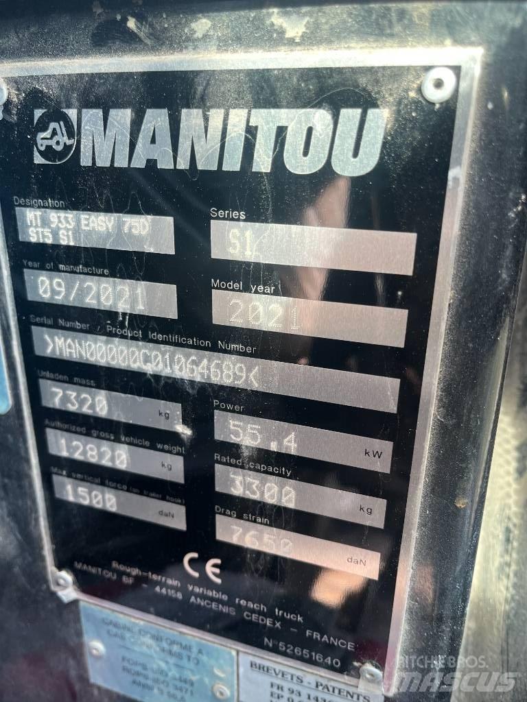 Manitou 933 Teleskopiniai krautuvai