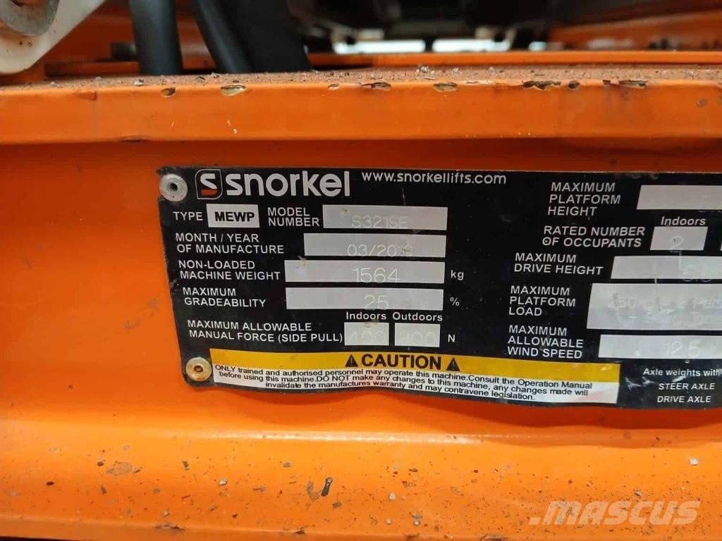 Snorkel S 3219 E Žirkliniai keltuvai