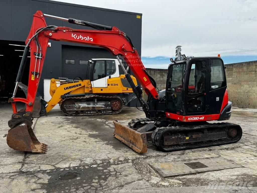 Kubota KX 080-4 Vidutinės galios ekskavatoriai 7-12 t
