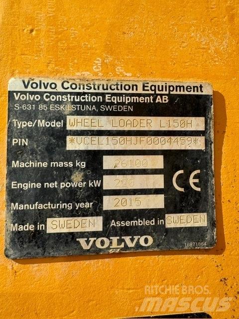 Volvo L 150 H Naudoti ratiniai krautuvai
