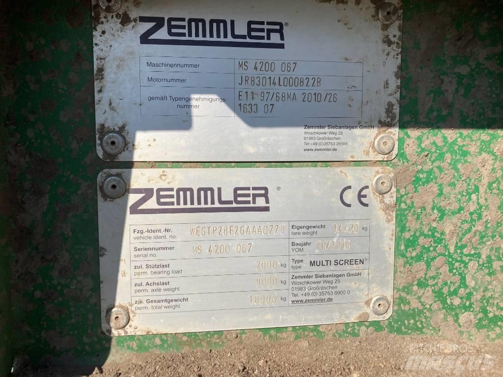 Zemmler MS4200 Mobilūs sietai