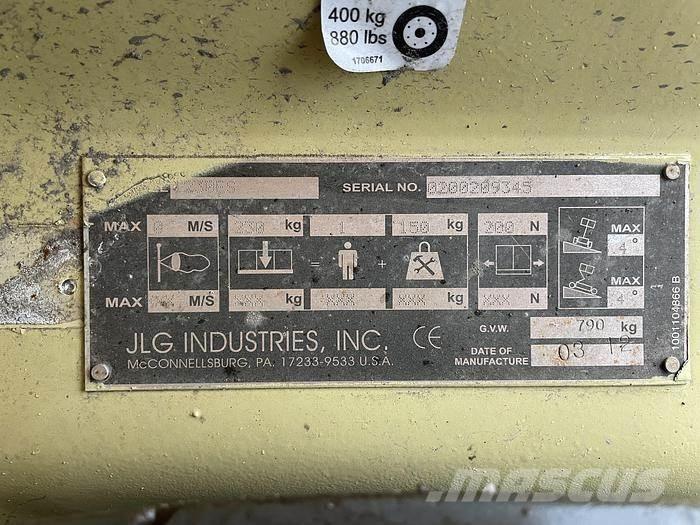 JLG 1230ES Žirkliniai keltuvai