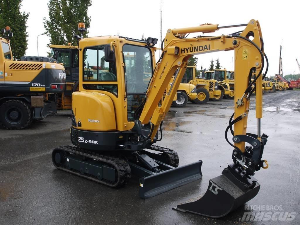Hyundai R25Z-9AK Mini ekskavatoriai < 7 t