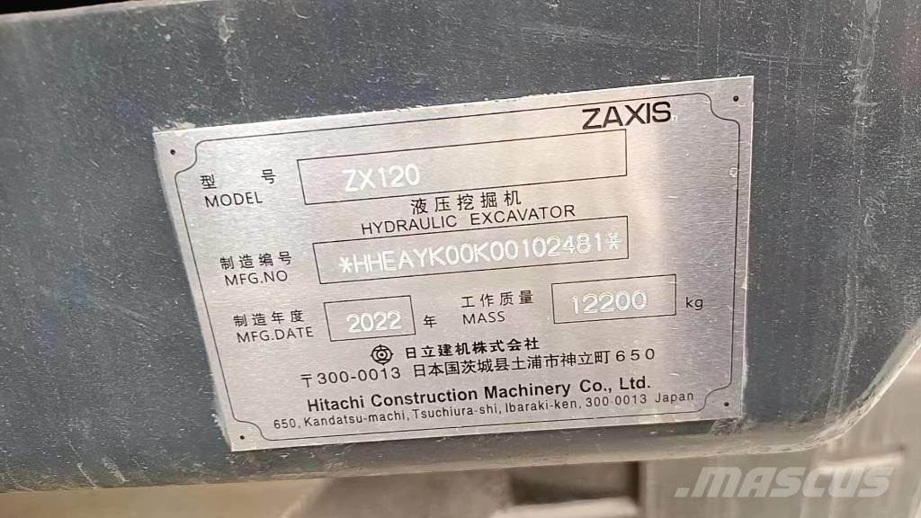 Hitachi ZX 120-6 Mini ekskavatoriai < 7 t