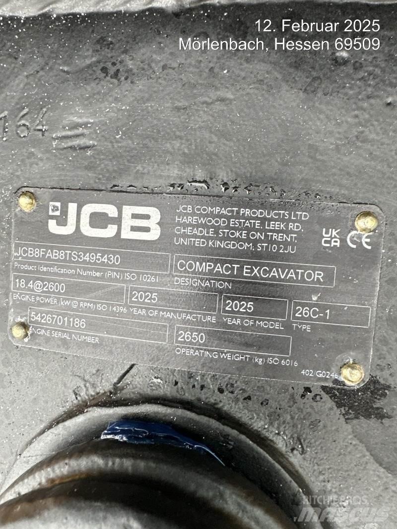 JCB 26C-1 Mini ekskavatoriai < 7 t