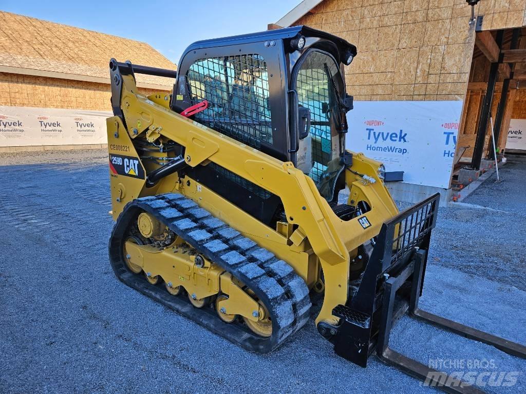 CAT 259 D Krautuvai su šoniniu pasukimu