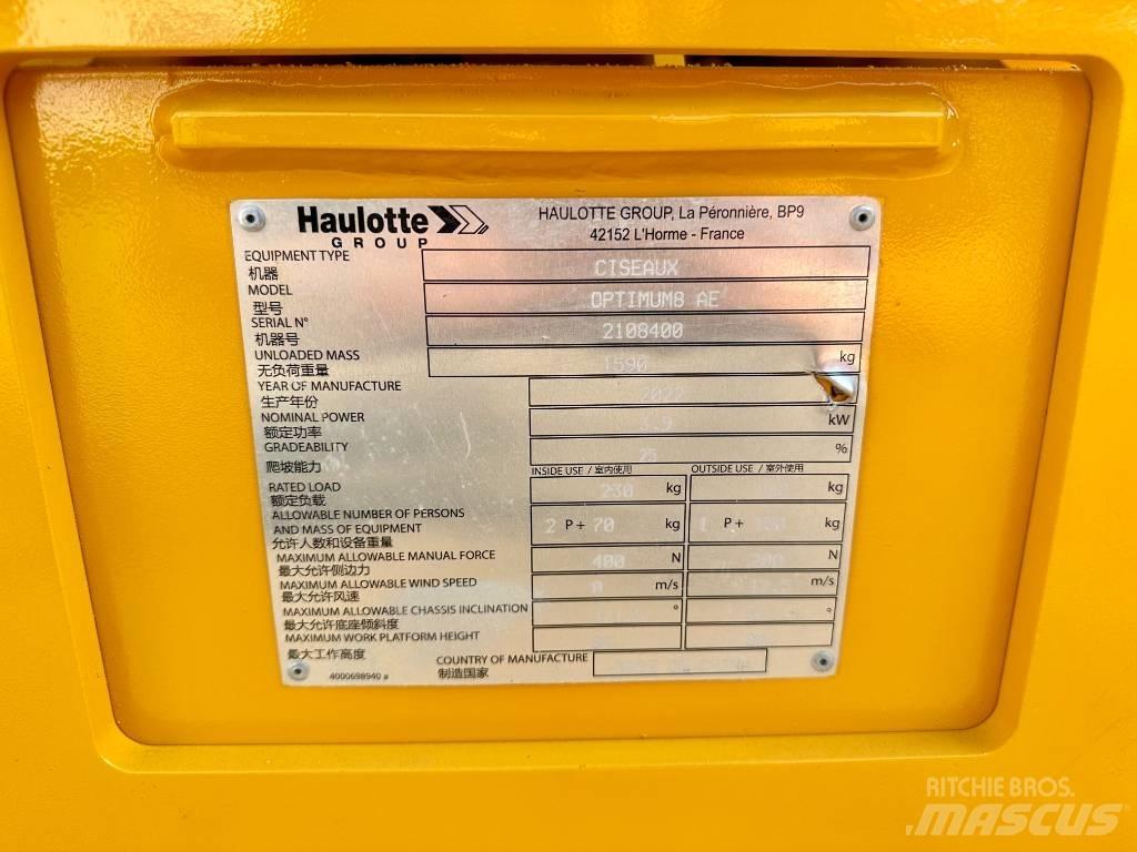 Haulotte OPTIMUM 8 Žirkliniai keltuvai