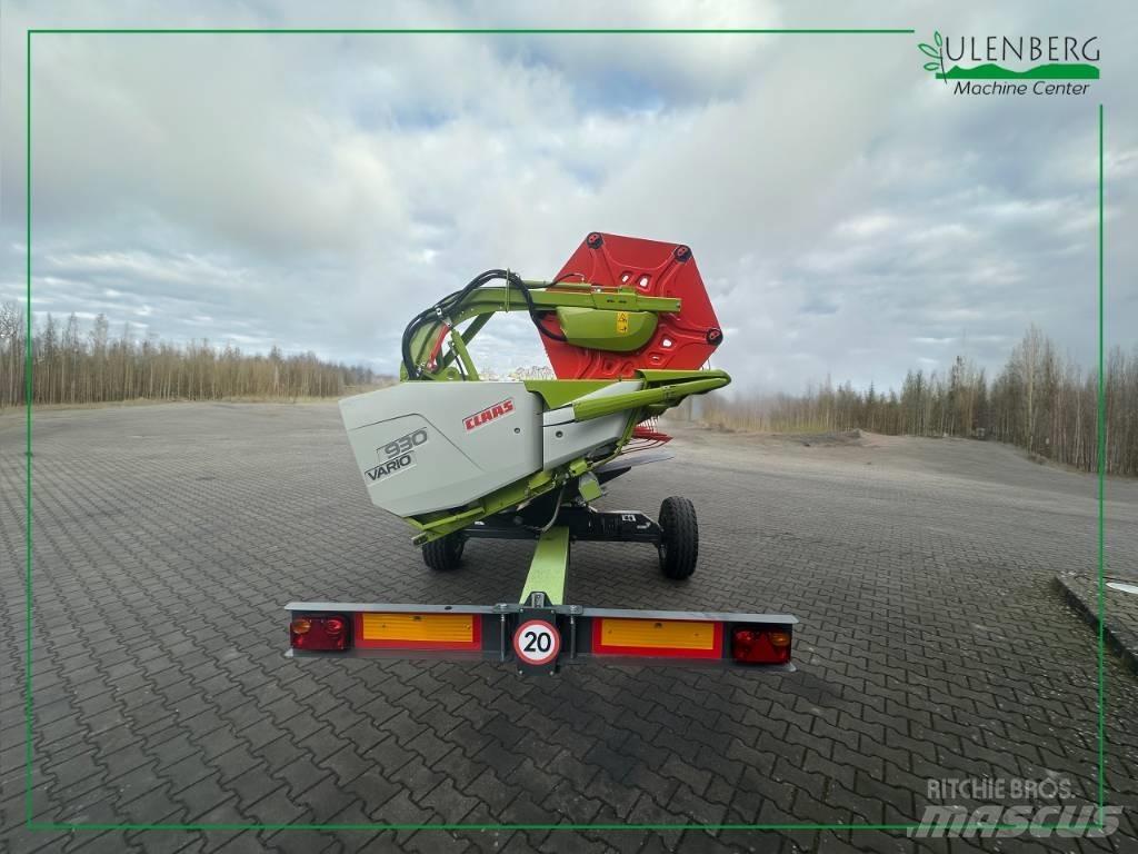 CLAAS Vario 930 Derliaus nuėmimo kombainų galvos