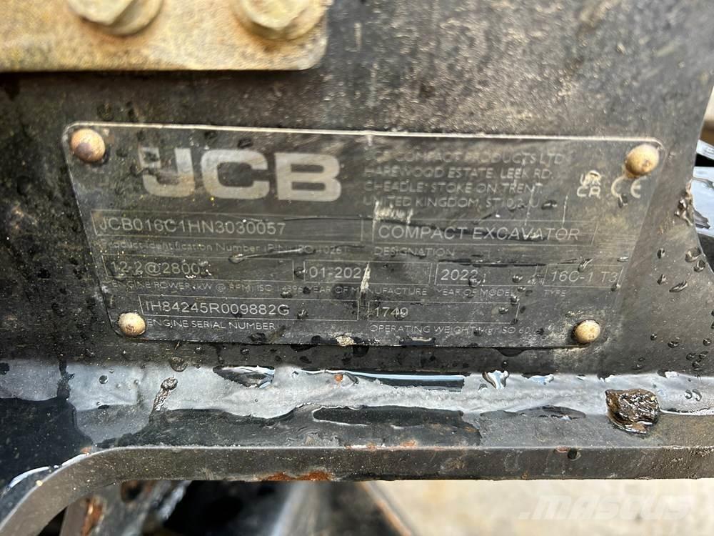 JCB 16C-1 Mini ekskavatoriai < 7 t