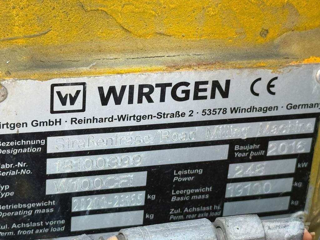 Wirtgen W100CFI Asfalto šalto frezavimo technika