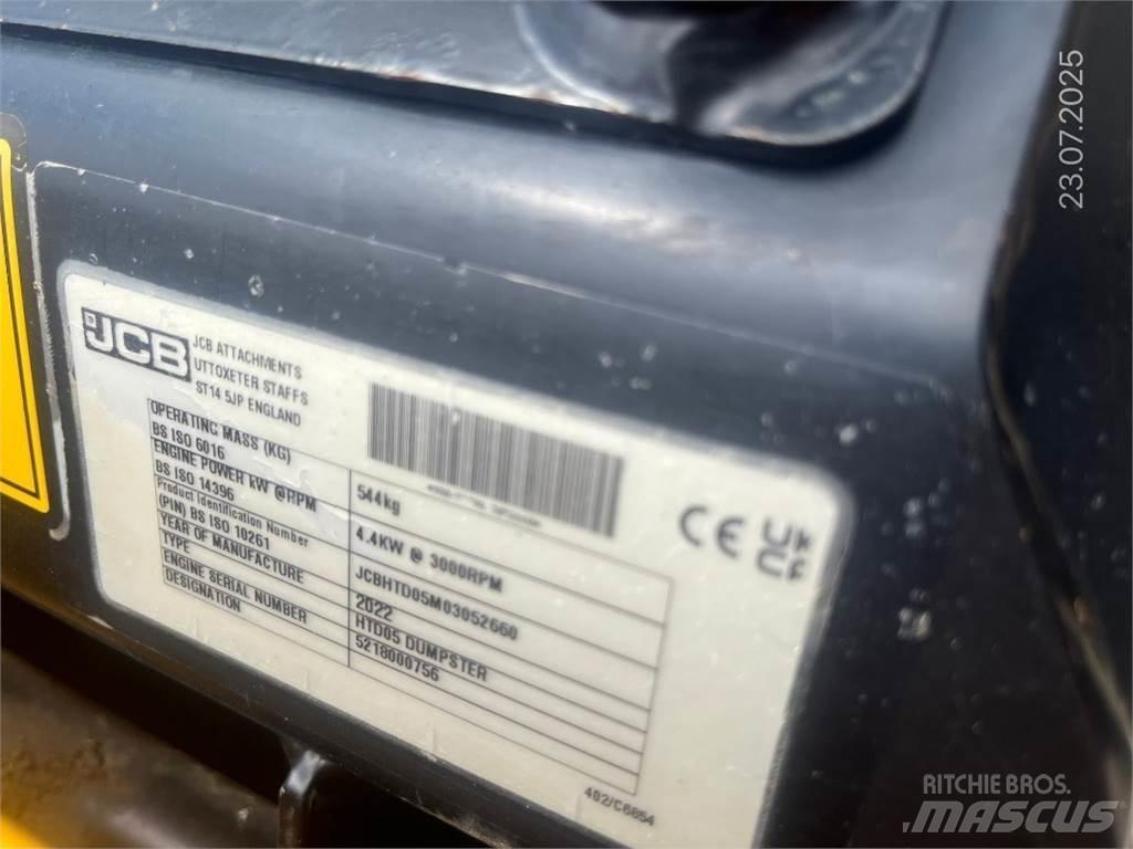 JCB HTD5 Statybiniai savivarčiai sunkvežimiai
