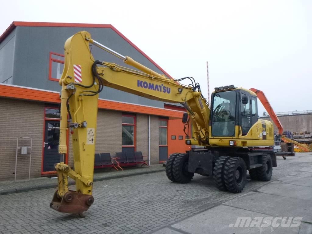 Komatsu PW 180-7EO Ratiniai ekskavatoriai