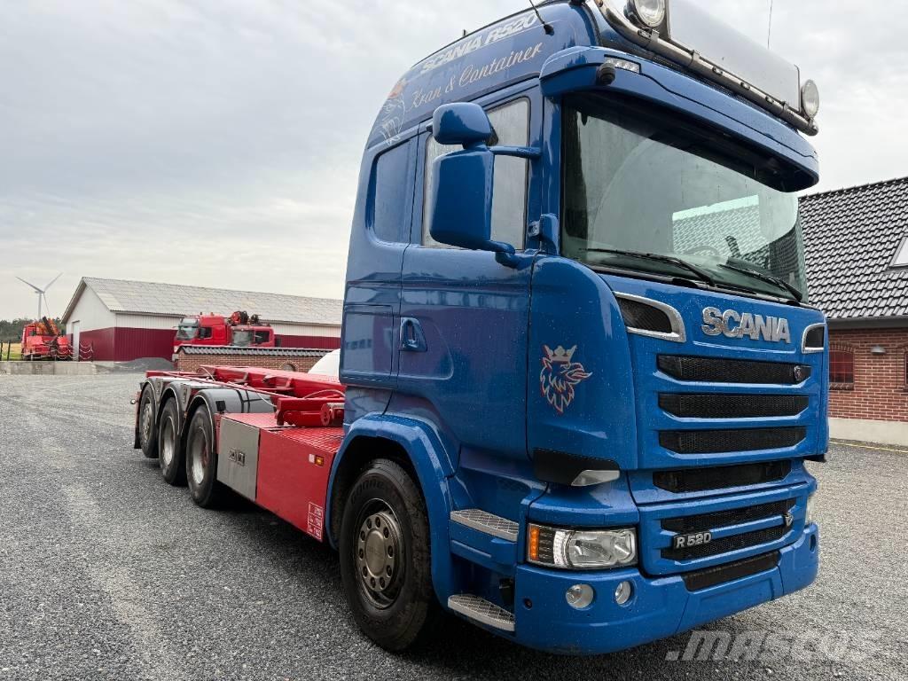 Scania R520 8x4 Savivarčiai su kabeliniu keltuvu
