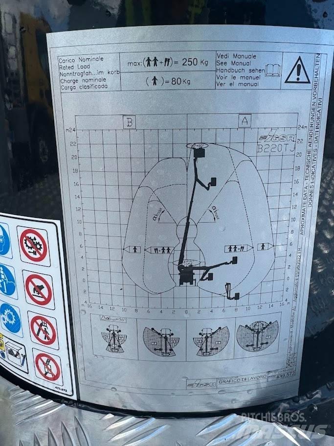 GSR B220TJ Ant vilkikų montuojamos kėlimo platformos