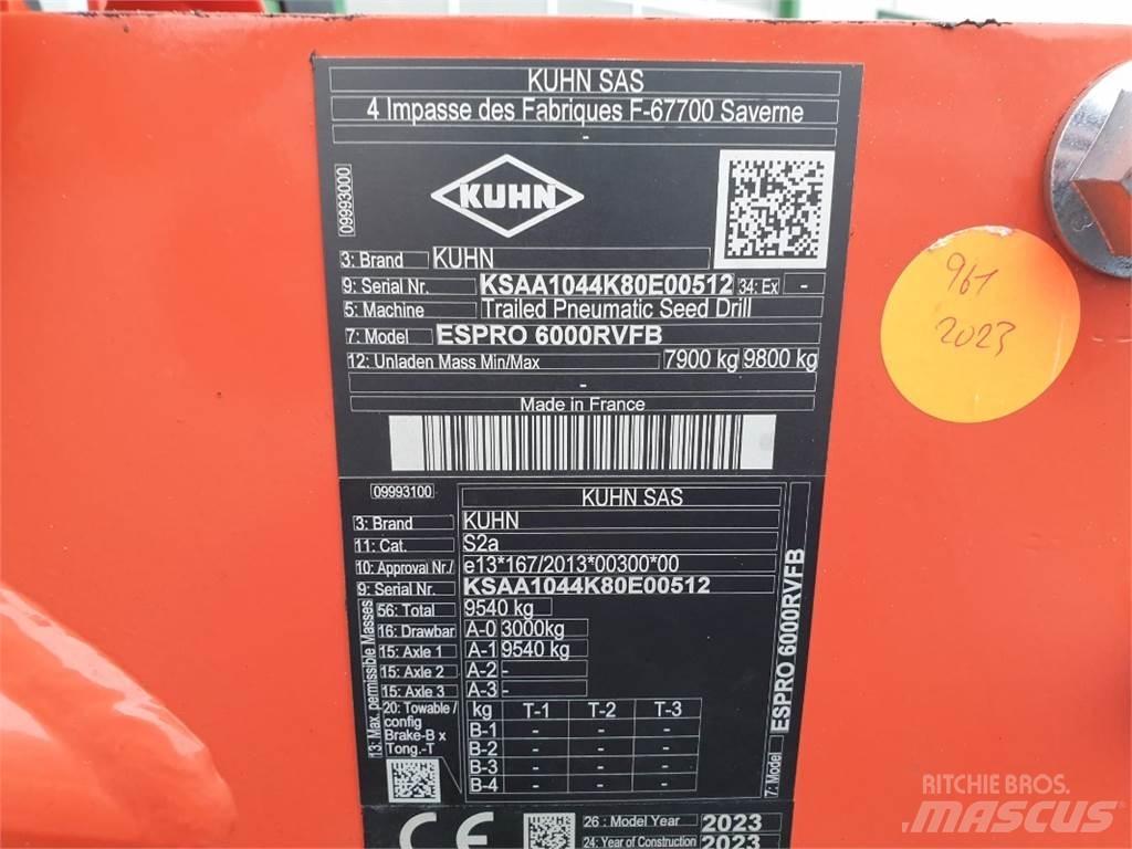 Kuhn ESPRO6000 Sėjimo technika