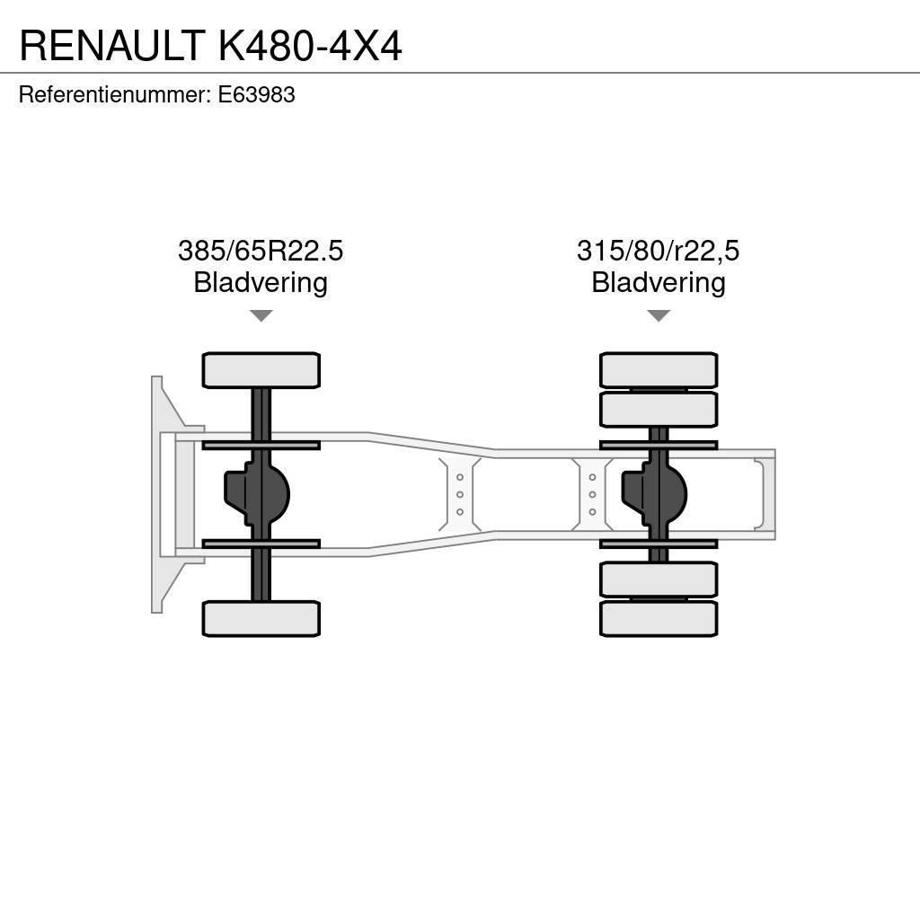 Renault K480-4X4 Naudoti vilkikai