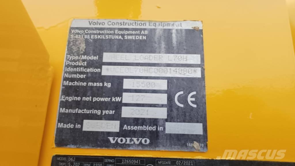 Volvo L 70 H Naudoti ratiniai krautuvai
