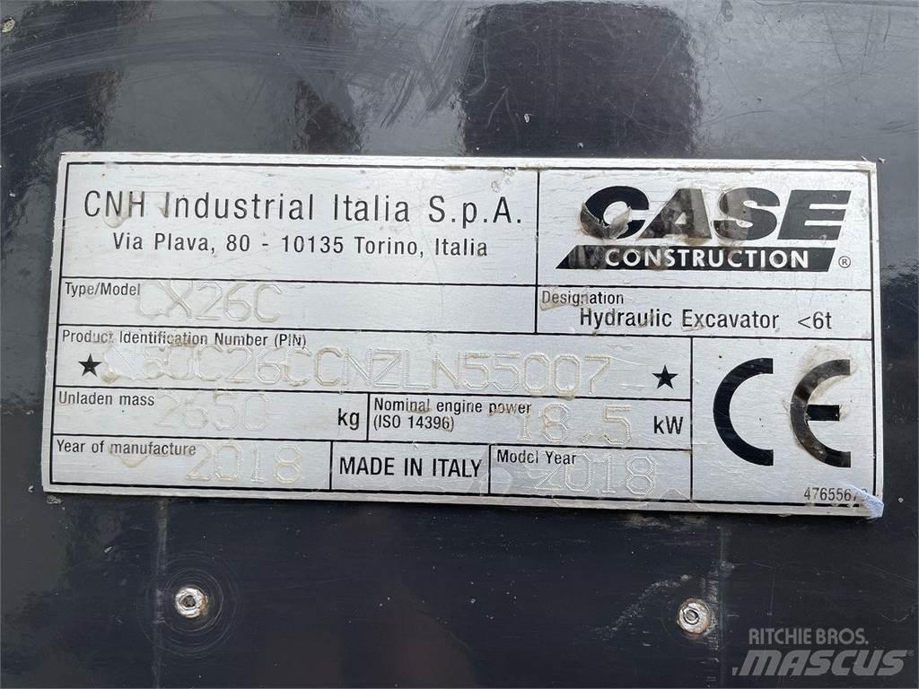 CASE CX26C Ratiniai ekskavatoriai