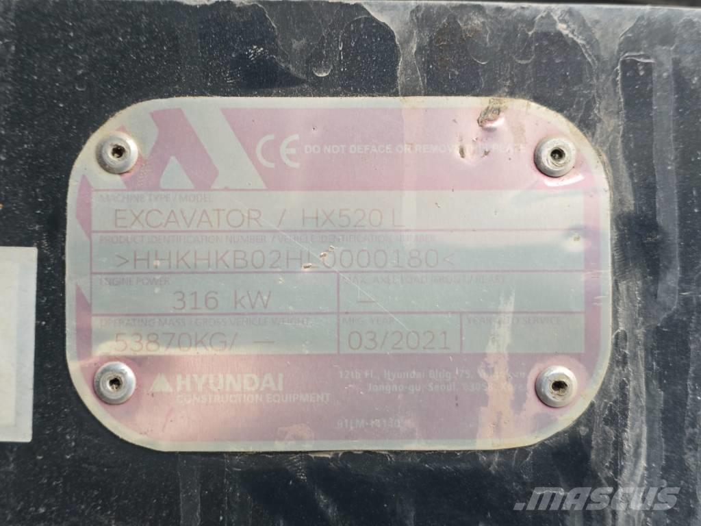 Hyundai HX 520 L Vikšriniai ekskavatoriai