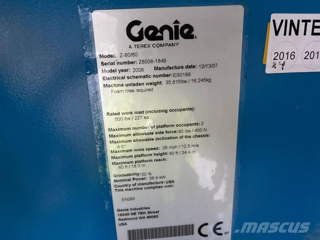 Genie Z 80/60 Alkūniniai keltuvai
