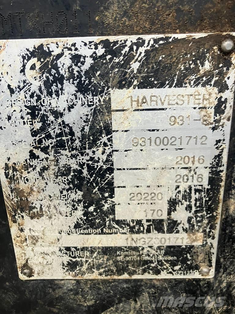 Komatsu 931.1 Miško technika (Harvesteriai)
