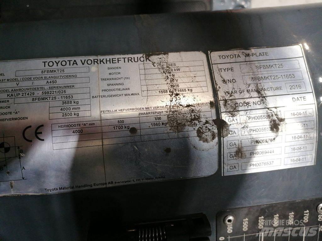 Toyota 8FBMKT25 Elektriniai šakiniai krautuvai