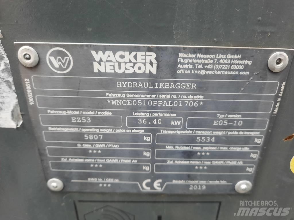 Wacker Neuson EZ 53 Mini ekskavatoriai < 7 t
