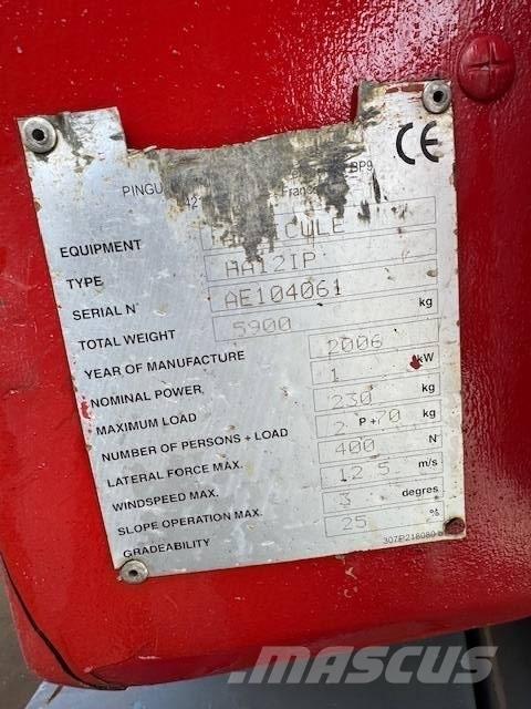Haulotte HA 12 IP Alkūniniai keltuvai