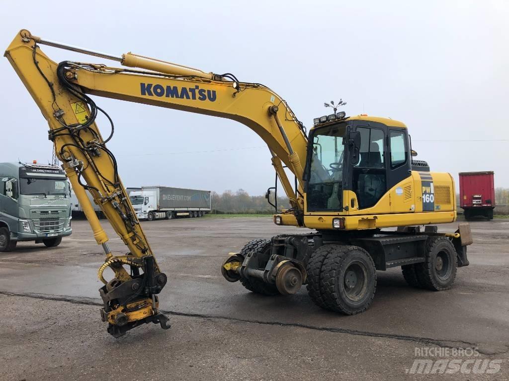 Komatsu PW160-7E0 Ratiniai ekskavatoriai