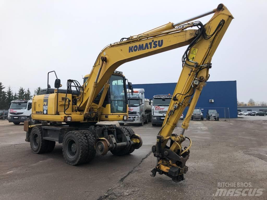 Komatsu PW160-7E0 Ratiniai ekskavatoriai