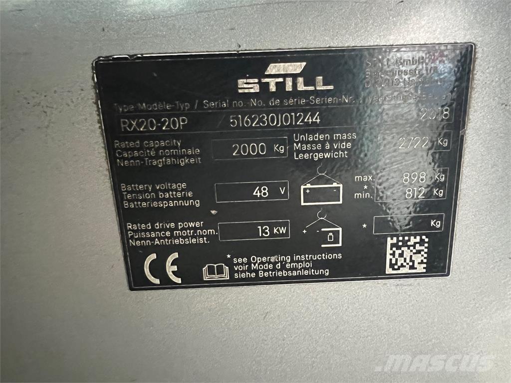 Still RX20-20P Elektriniai šakiniai krautuvai