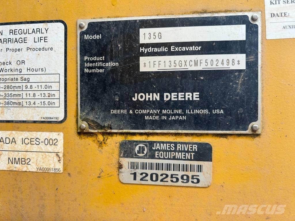 DEERE 135G Vikšriniai ekskavatoriai